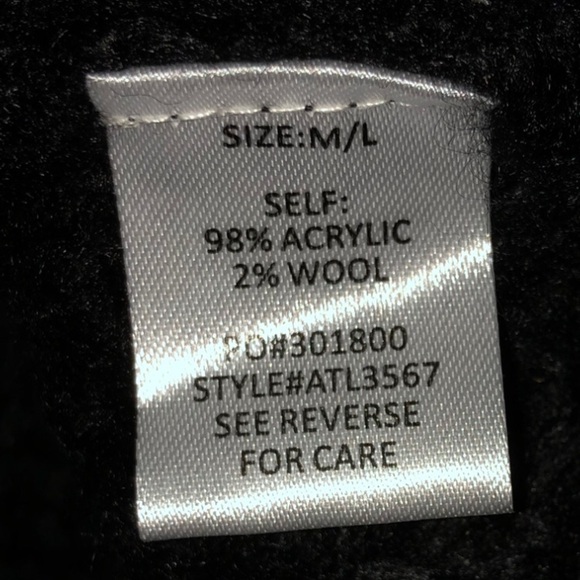 SALE! Stay Warm! Black Off the Shoulders Sweater - Picture 6 of 6